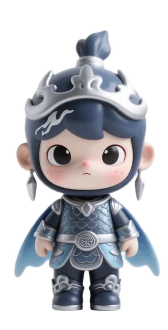 Anthropomorphic tiger warrior character in dark tactical armor